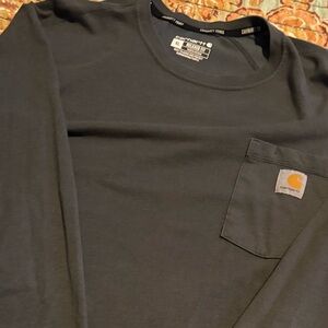 Carhartt Men's Dark Grey Long Sleeve Tee